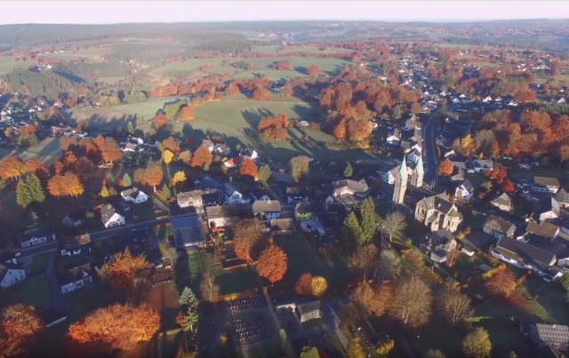 Dorfansicht von oben